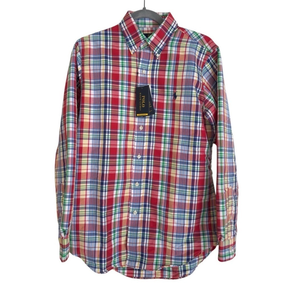 Polo by Ralph Lauren Men's Multicolor Plaid Shirt (red, blue, yellow,green) NWT